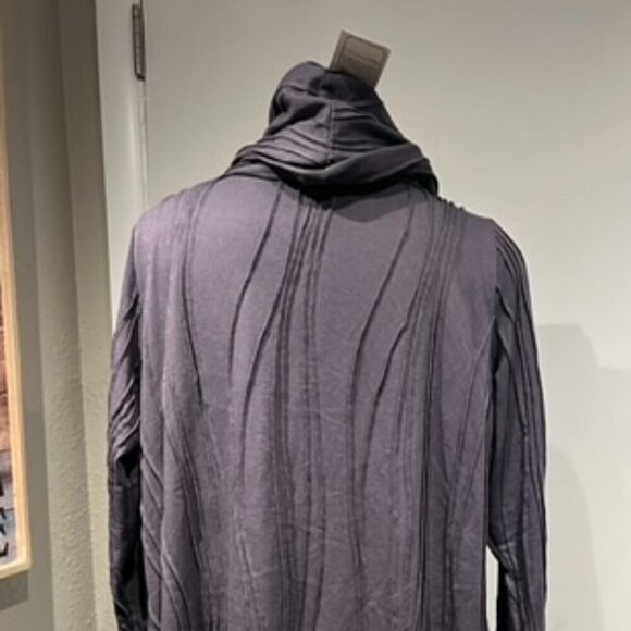 cowlneck purple blouse w pockets NWT - Picture 4 of 12